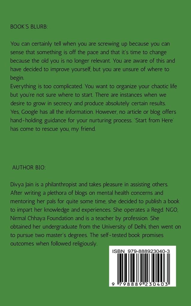 Weitere Ansicht: Start from Here | Divya Jain
