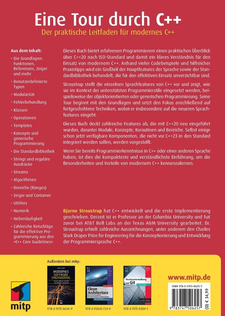 Weitere Ansicht: Eine Tour durch C++ | Bjarne Stroustrup