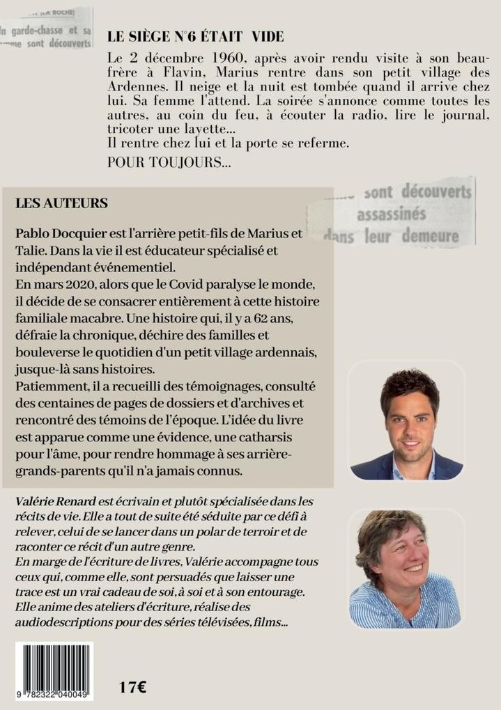 Weitere Ansicht: Le siège n°6 était vide | Pablo Docquier, Valérie Renard