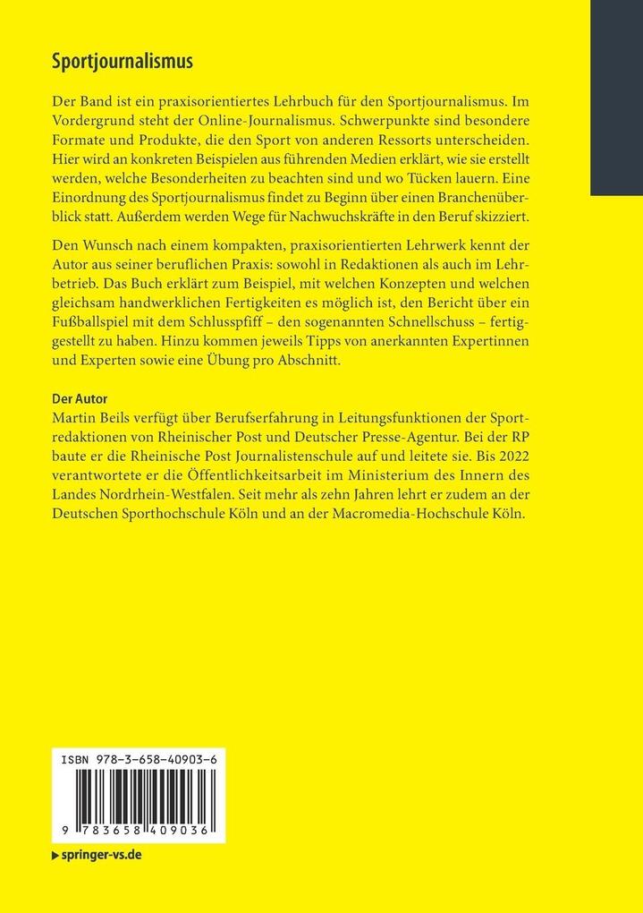 Weitere Ansicht: Sportjournalismus | Martin Beils