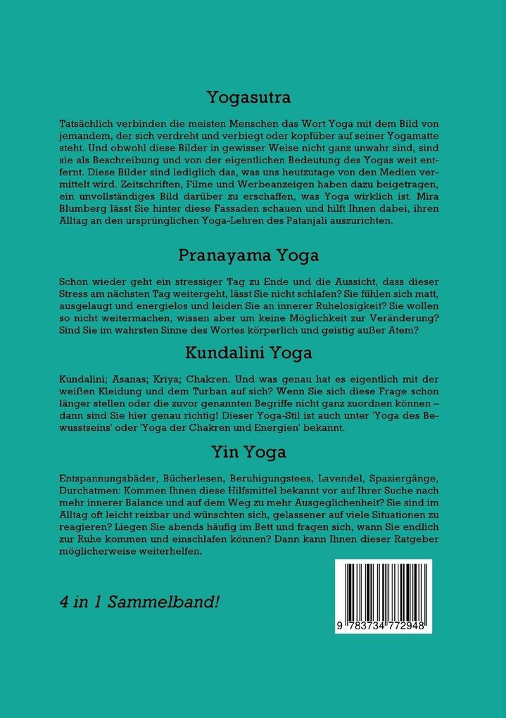 Weitere Ansicht: Yoga Guide für Einsteiger - 4 in 1 Sammelband | Mira Blumenberg, Sophie Pipetz, Maria Dahlmann, Mira Steen