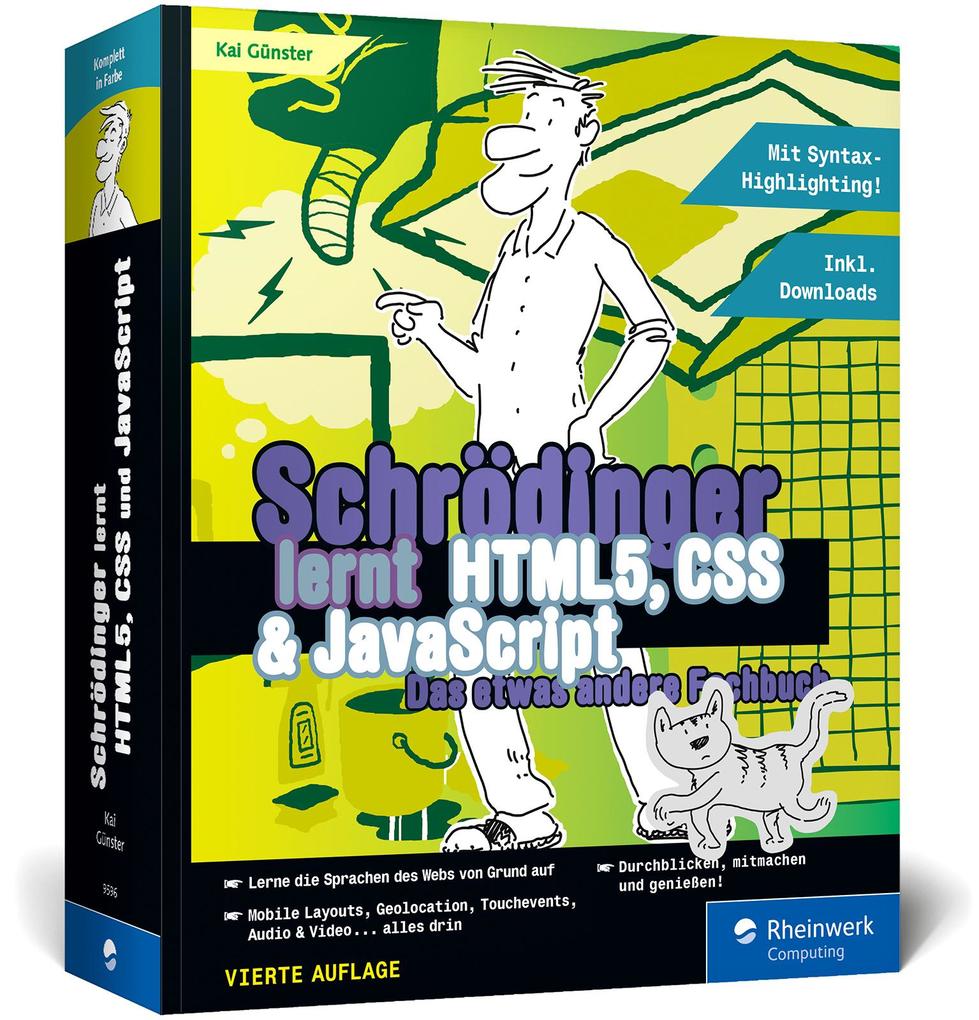 Produktbild: Schrödinger lernt HTML5, CSS und JavaScript | Kai Günster