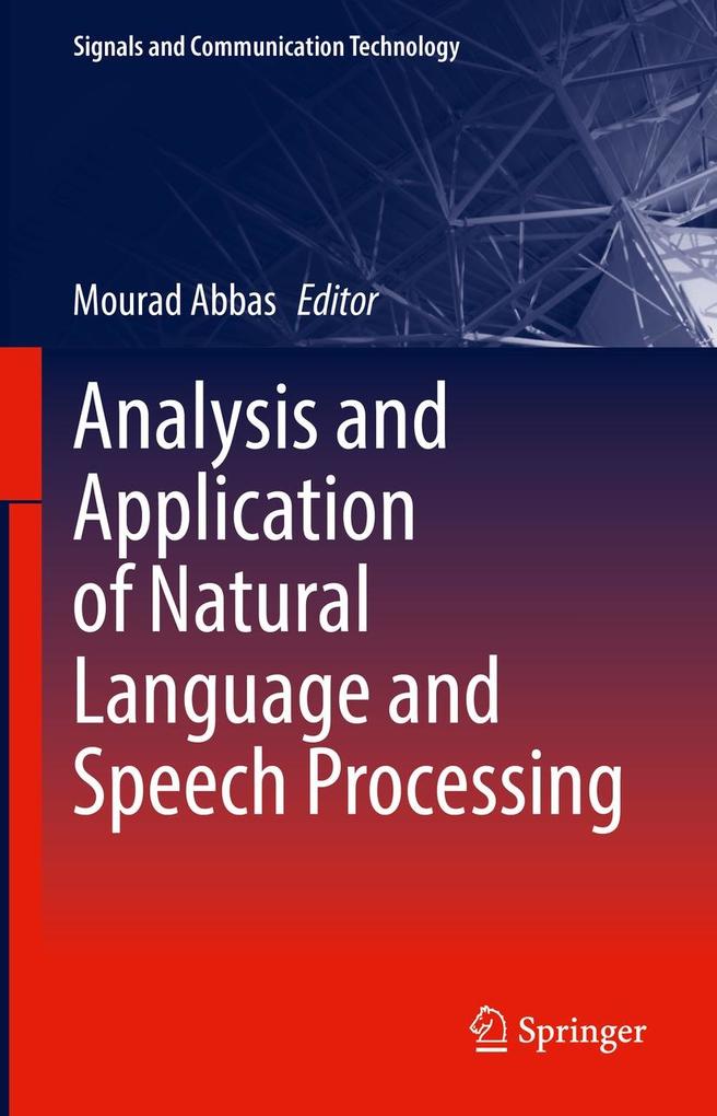Produktbild: Analysis and Application of Natural Language and Speech Processing