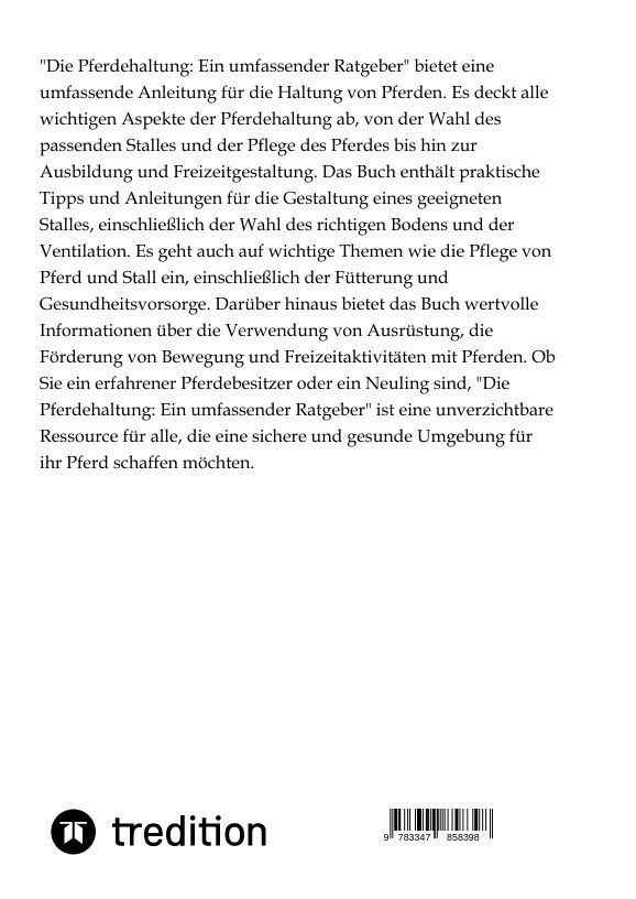 Weitere Ansicht: Die Pferdehaltung: Ein umfassender Ratgeber | Moritz