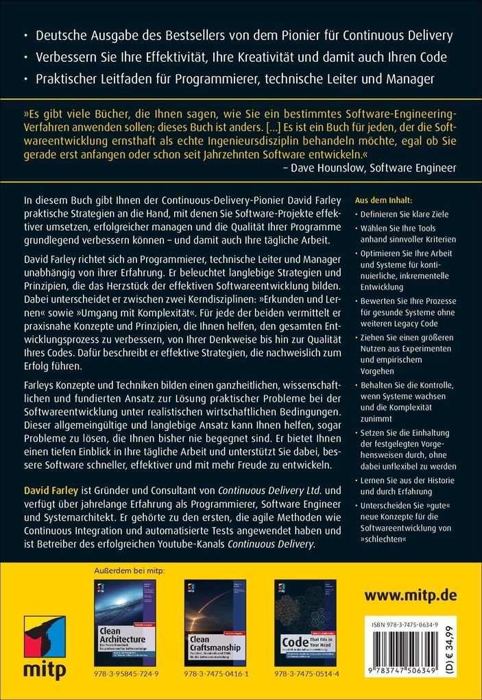 Weitere Ansicht: Modernes Software Engineering | David Farley