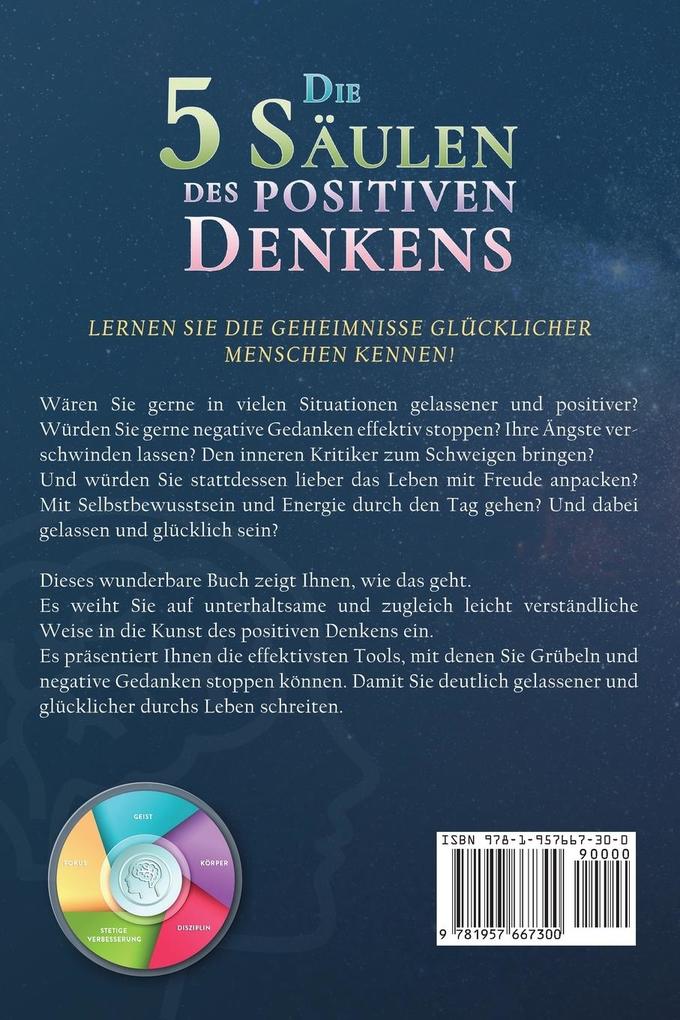 Weitere Ansicht: Die 5 Säulen des positiven Denkens - Mut zum erfüllten Leben | David Heimbacher