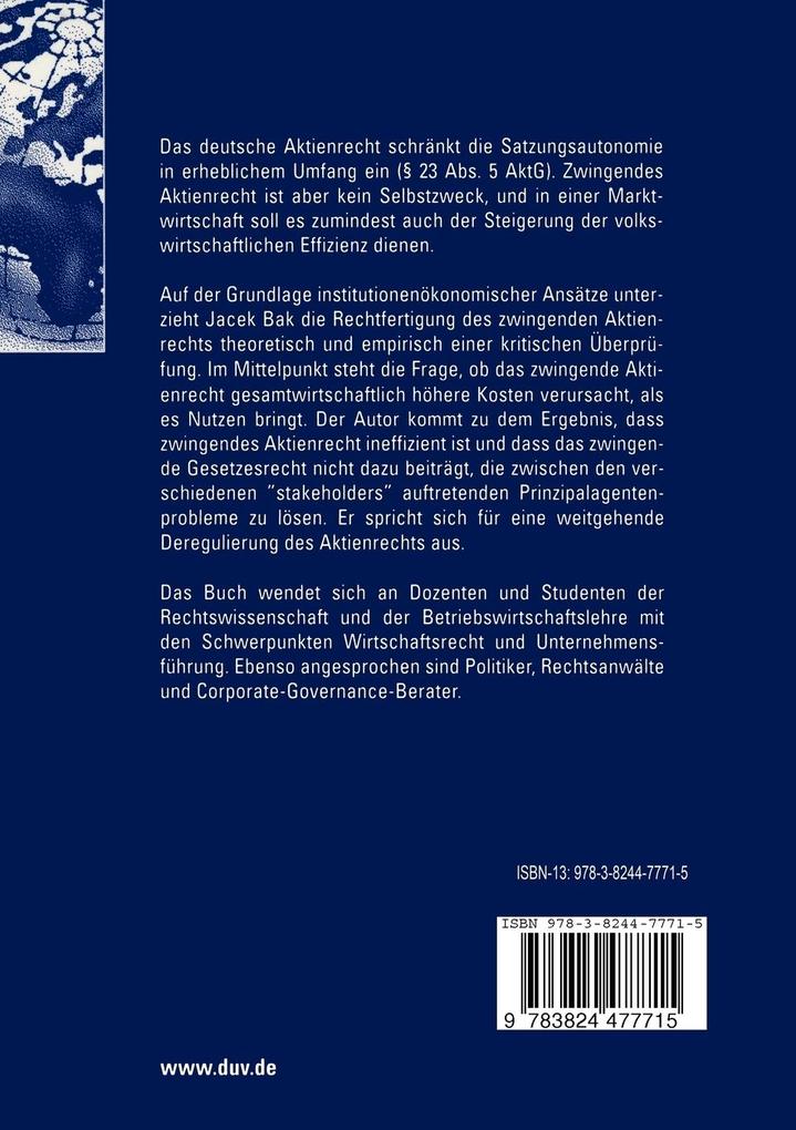 Weitere Ansicht: Aktienrecht zwischen Markt und Staat | Jacek Bak