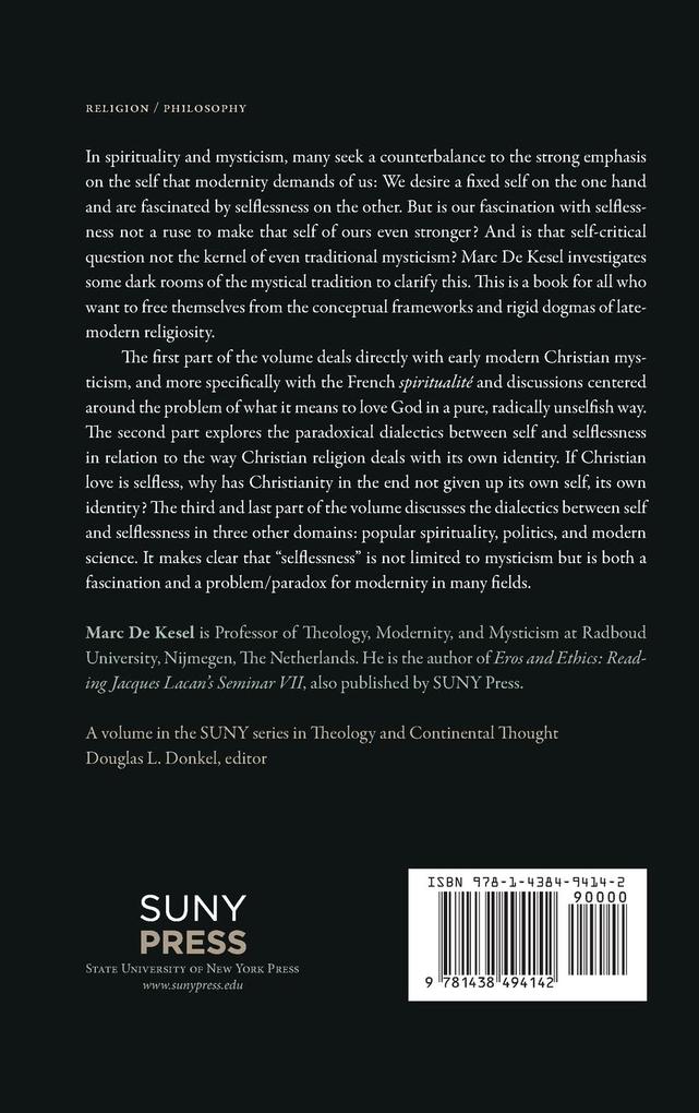 Weitere Ansicht: Effacing the Self | Marc De Kesel