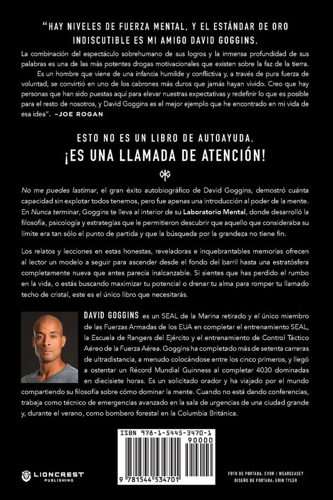 Weitere Ansicht: Nunca terminar | David Goggins