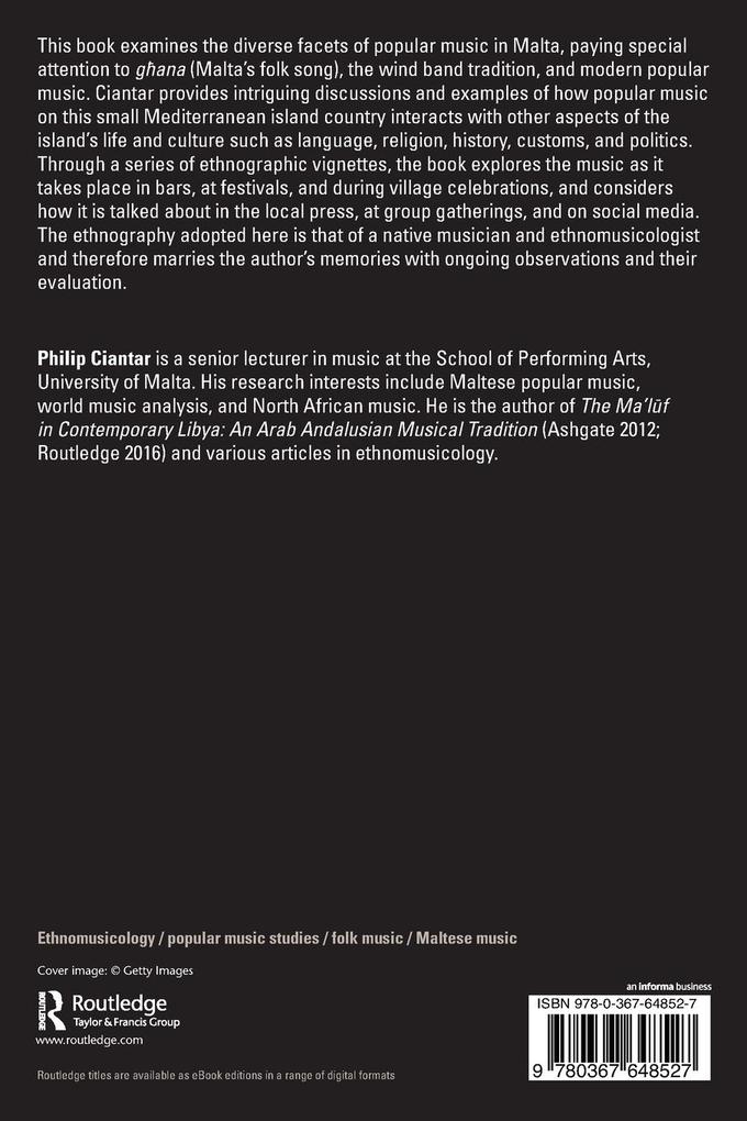 Weitere Ansicht: Studies in Maltese Popular Music | Philip Ciantar