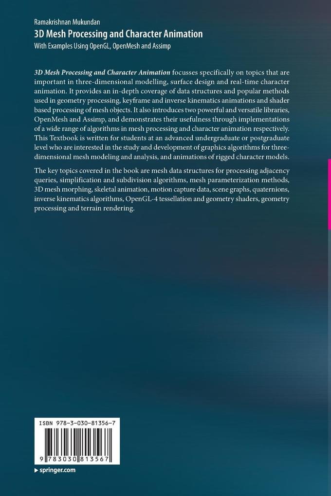 Weitere Ansicht: 3D Mesh Processing and Character Animation | Ramakrishnan Mukundan
