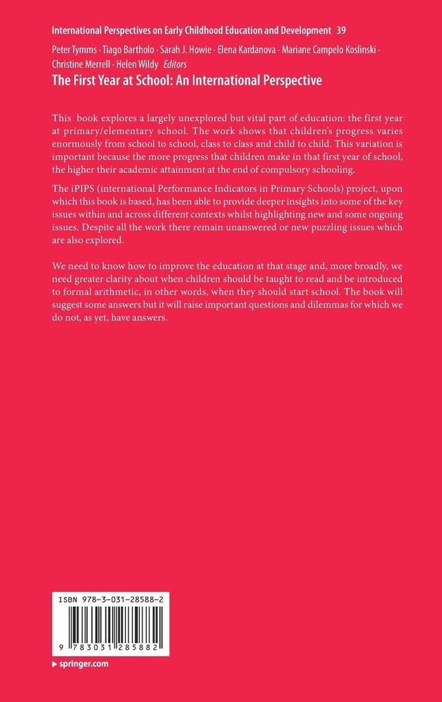 Weitere Ansicht: The First Year at School: An International Perspective