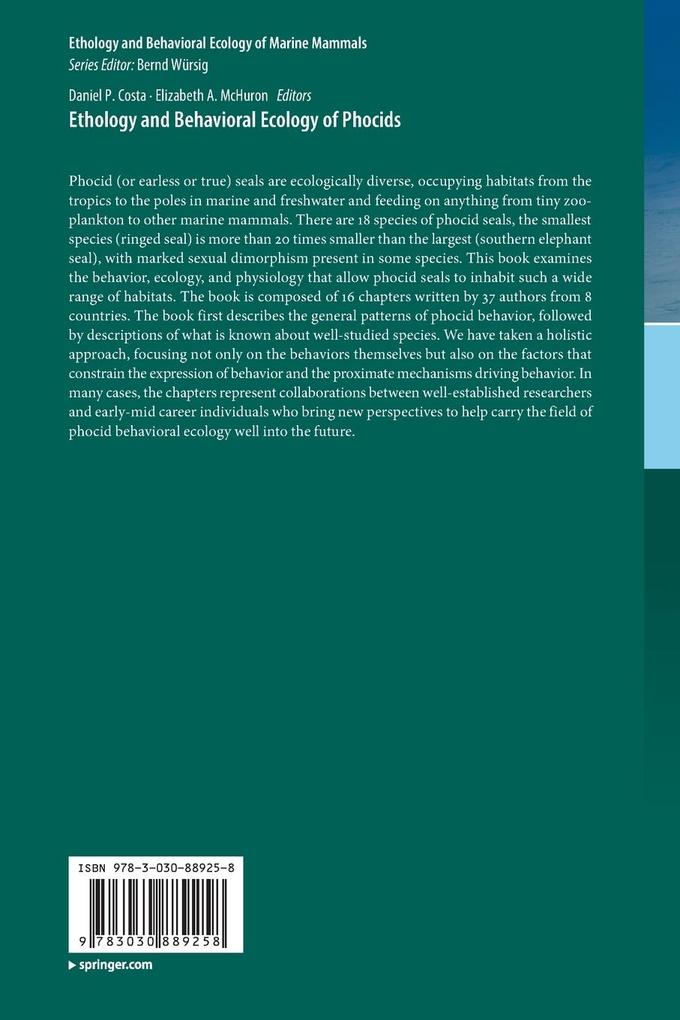 Weitere Ansicht: Ethology and Behavioral Ecology of Phocids