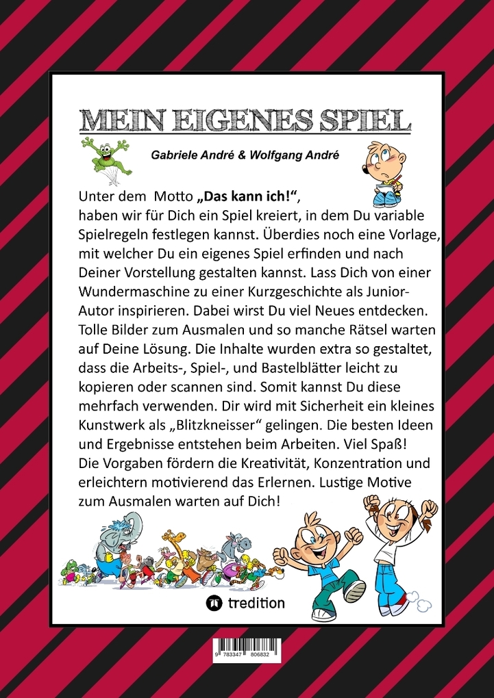 Weitere Ansicht: CRAFTBOOK - TOLLES FORMEL 1 GAME - KREATIVES MALEN - RÄTSEL - MAL MOTIVE - JUNIOR AUTOR - WUNDERMASCHINE - DIVISION | Gabriele André, Wolfgang André