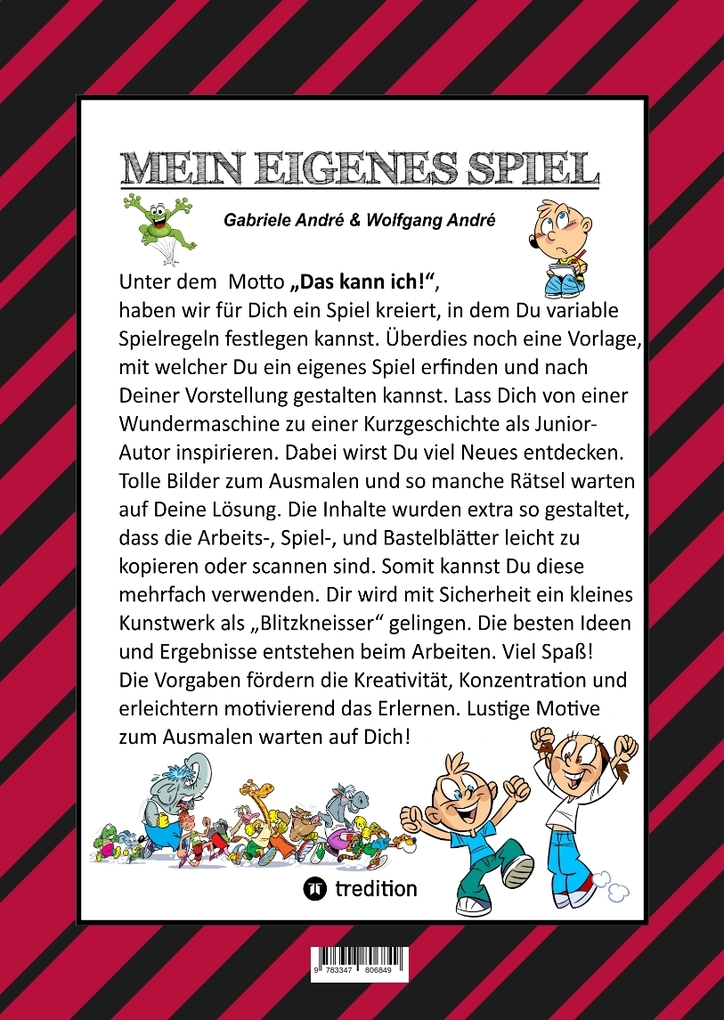 Weitere Ansicht: CRAFTBOOK - TOLLES FORMEL 1 GAME - KREATIVES MALEN - RÄTSEL - MAL MOTIVE - JUNIOR AUTOR - WUNDERMASCHINE - DIVISION | Gabriele André, Wolfgang André