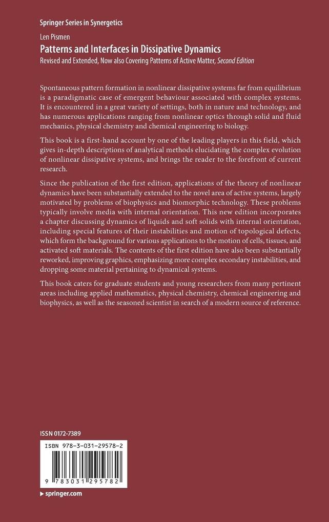 Weitere Ansicht: Patterns and Interfaces in Dissipative Dynamics | Len Pismen