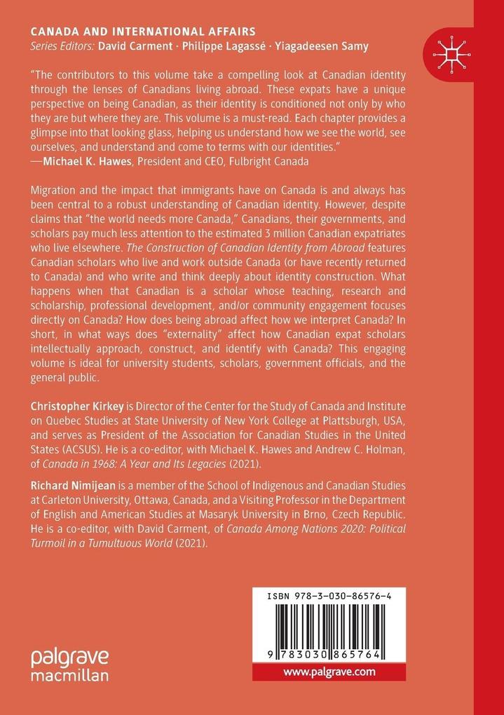 Weitere Ansicht: The Construction of Canadian Identity from Abroad