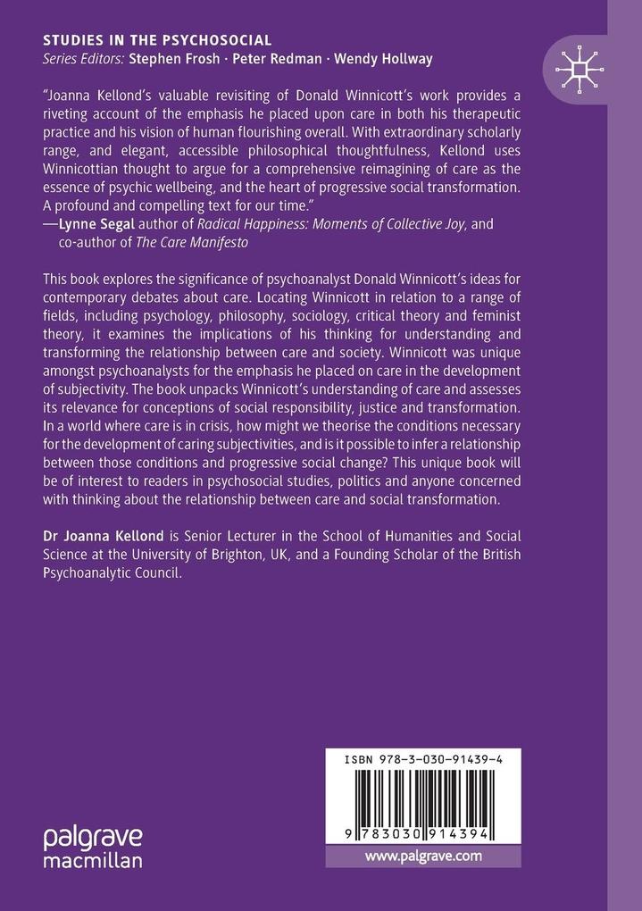 Weitere Ansicht: Donald Winnicott and the Politics of Care | Joanna Kellond