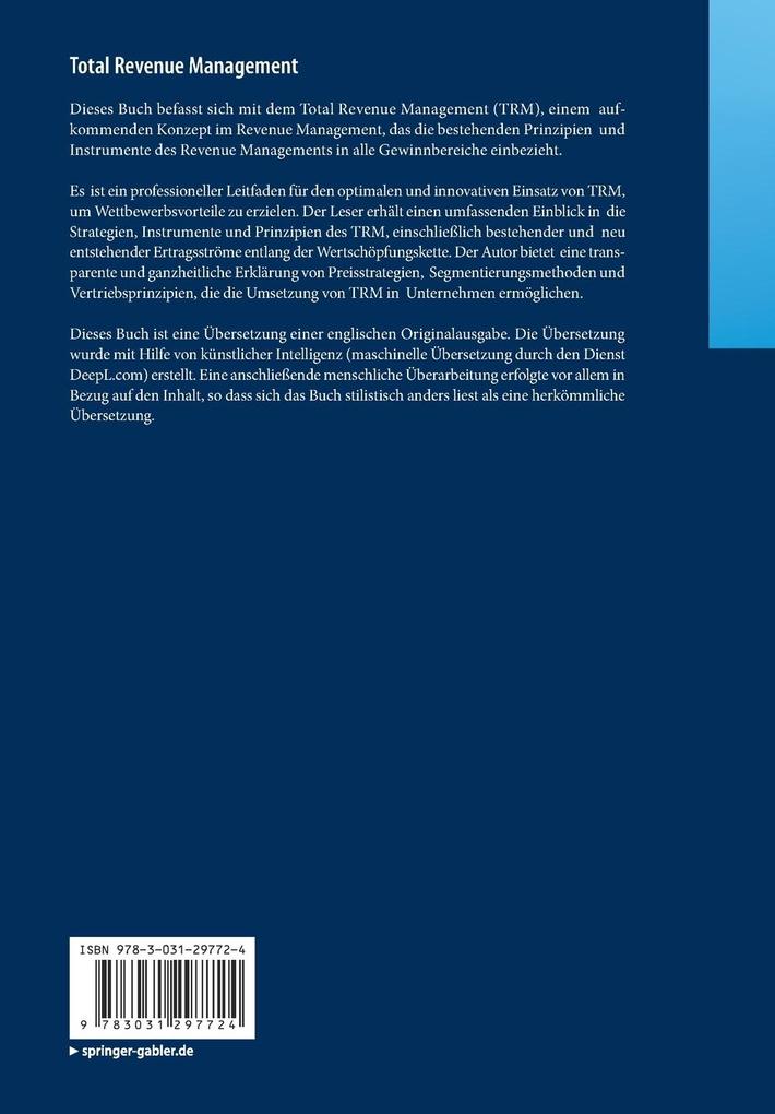 Weitere Ansicht: Total Revenue Management | Marc Helmold