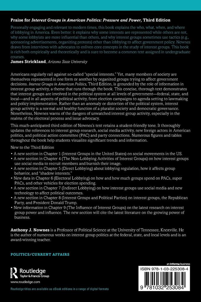 Weitere Ansicht: Interest Groups in American Politics | Anthony J. Nownes