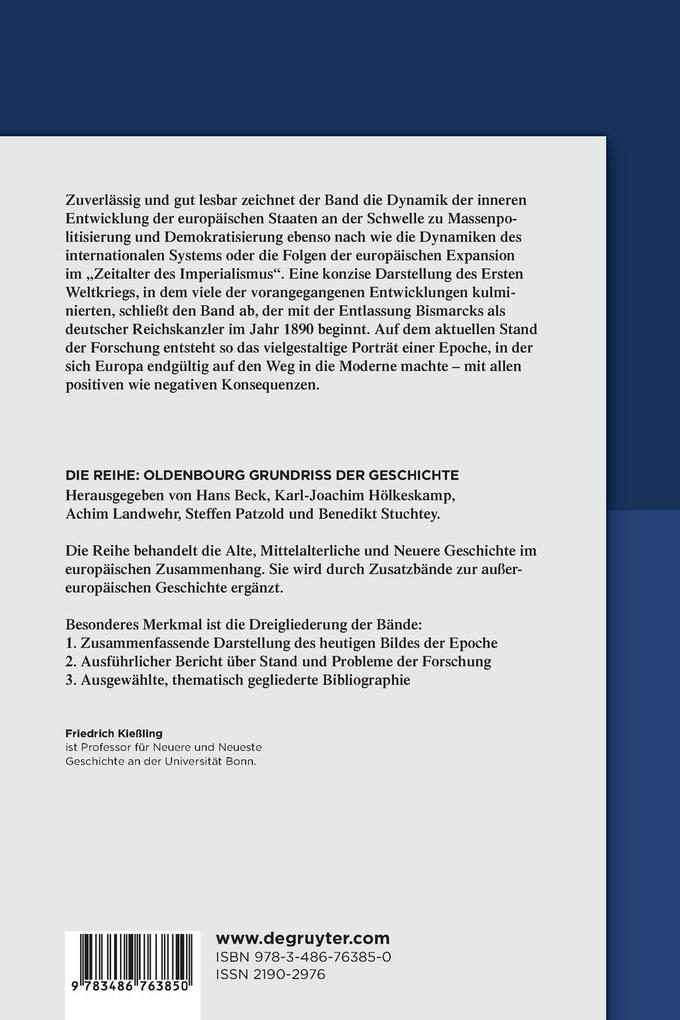 Weitere Ansicht: Europa im Zeitalter des Imperialismus 1890-1918 | Friedrich Kießling