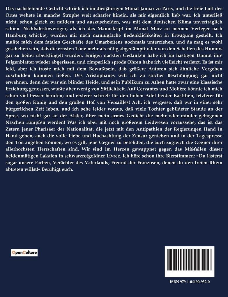 Weitere Ansicht: Deutschland. | Heinrich Heine