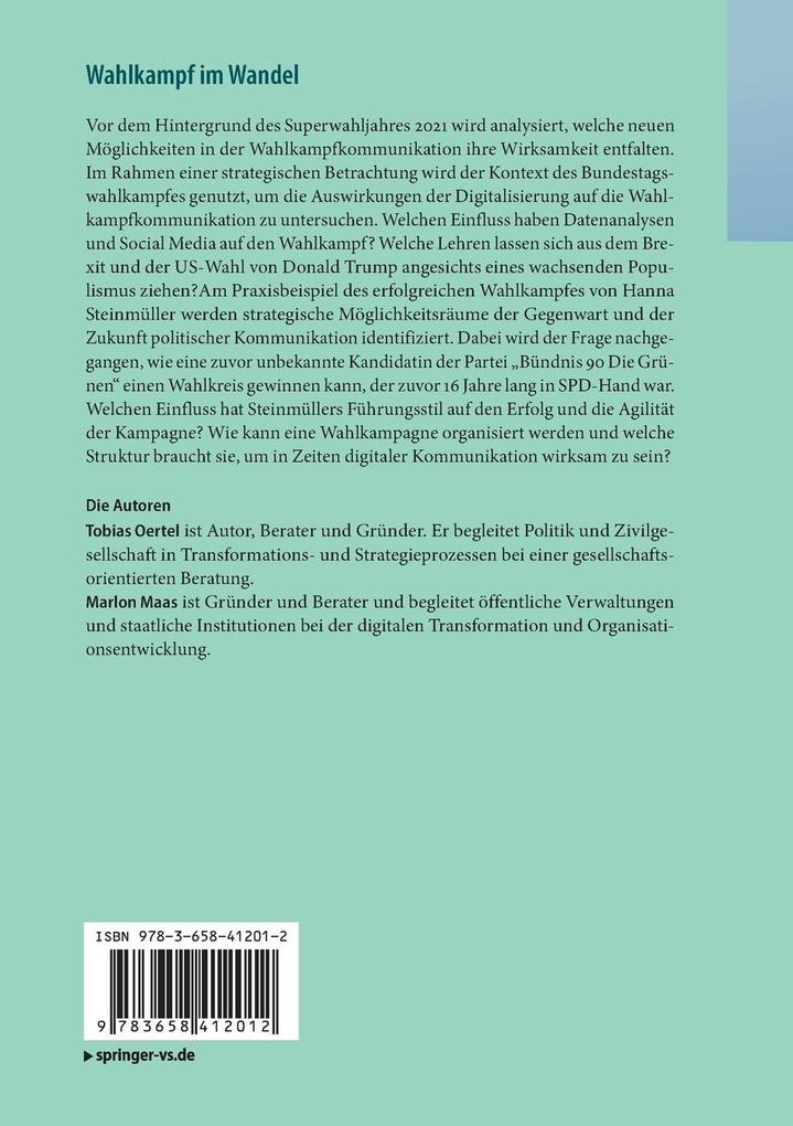 Weitere Ansicht: Wahlkampf im Wandel | Tobias Oertel, Marlon Maas