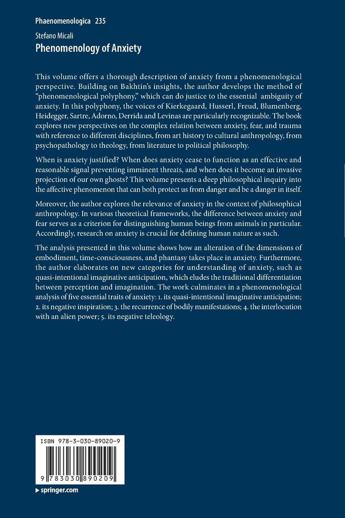Weitere Ansicht: Phenomenology of Anxiety | Stefano Micali