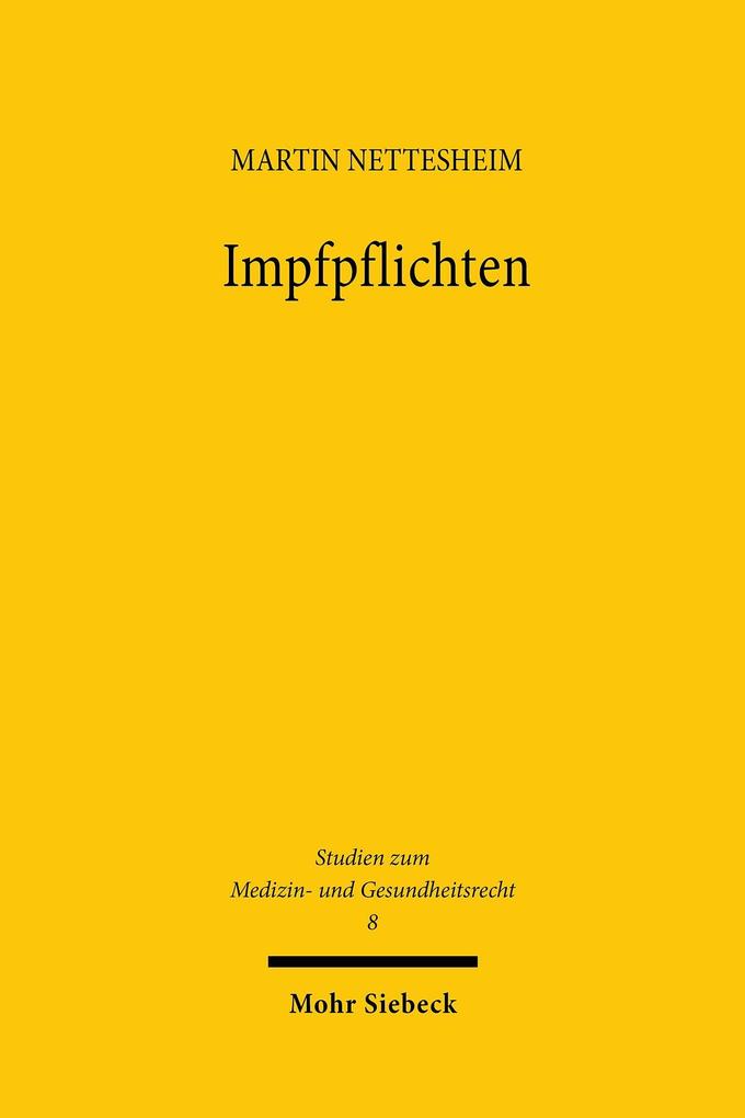 Produktbild: Impfpflichten | Martin Nettesheim