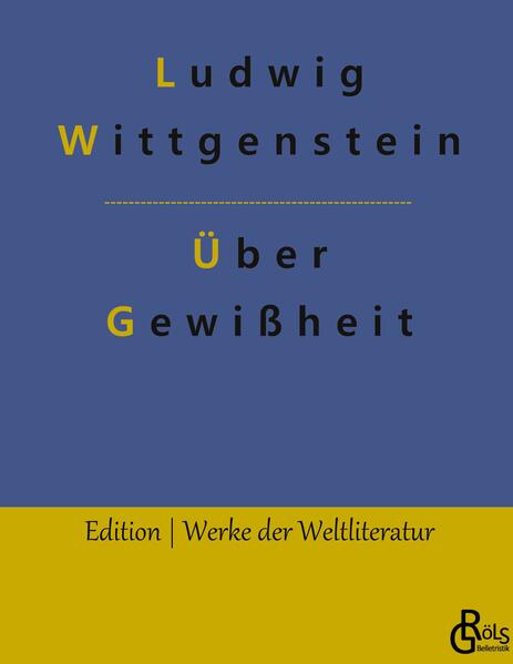 Produktbild: Über Gewißheit | Ludwig Wittgenstein