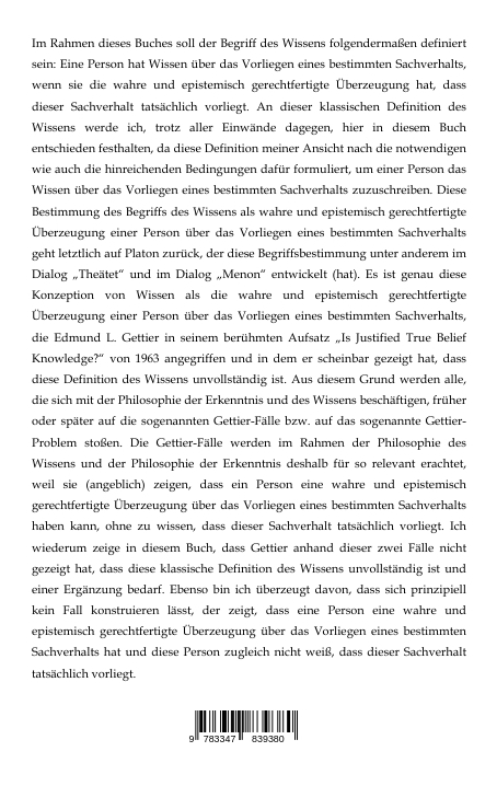 Weitere Ansicht: Platon, Gettier und die Philosophie des Wissens | Robert Maschmann