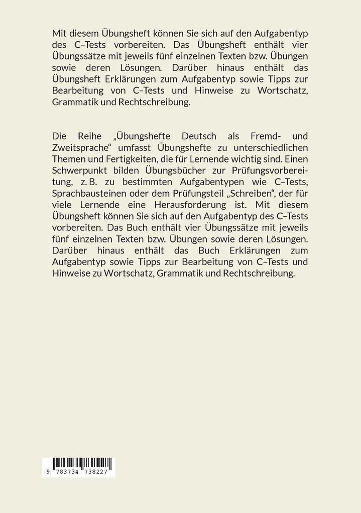 Weitere Ansicht: Übungsheft C-Tests | Sandra Hohmann