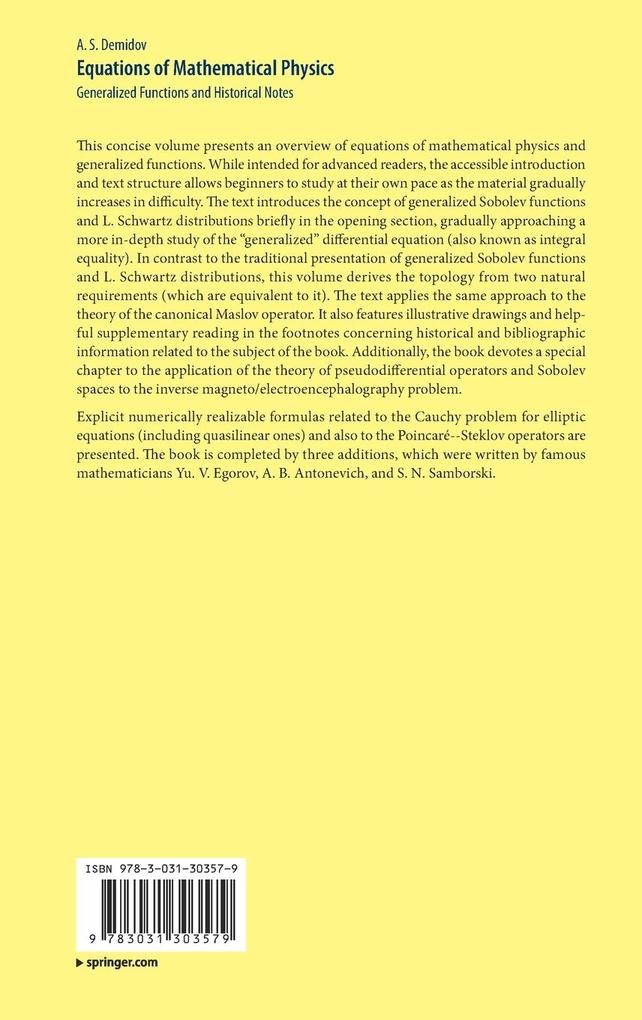 Weitere Ansicht: Equations of Mathematical Physics | A. S. Demidov
