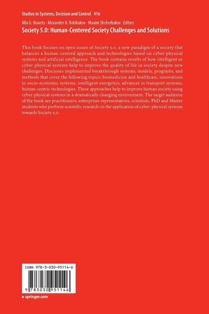 Weitere Ansicht: Society 5.0: Human-Centered Society Challenges and Solutions