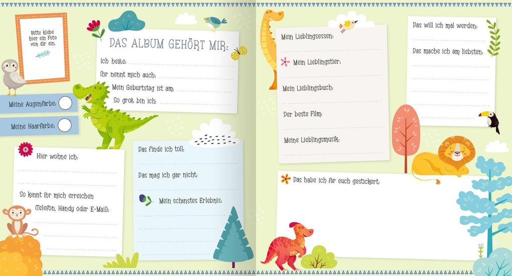 Weitere Ansicht: Alle meine Freunde - Dino | Mit über 300 Stickern