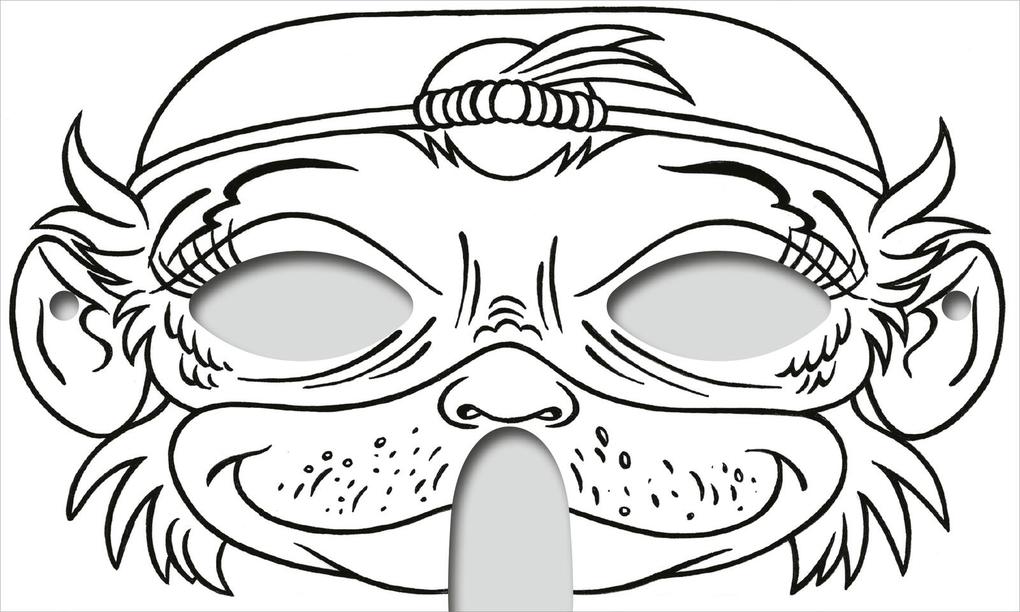 Weitere Ansicht: Abenteuer-Masken zum Ausmalen