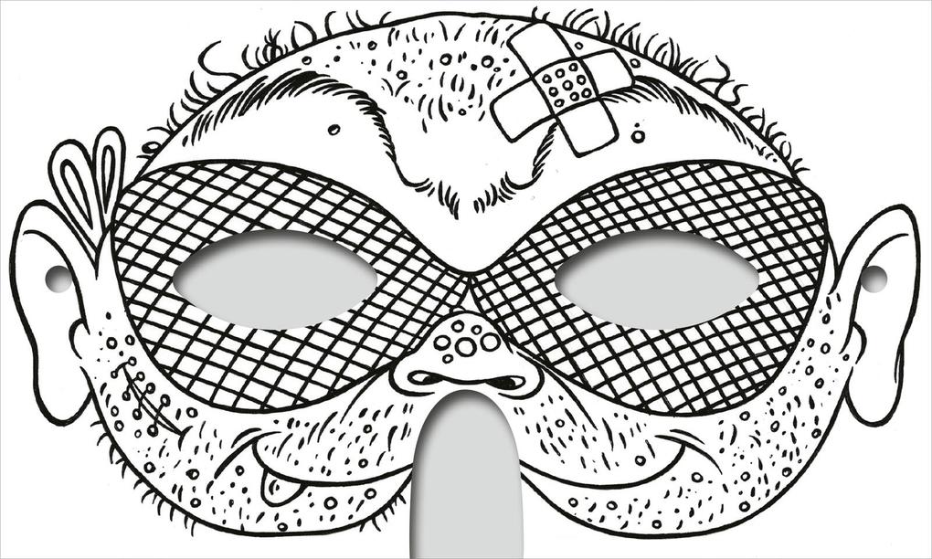 Weitere Ansicht: Abenteuer-Masken zum Ausmalen