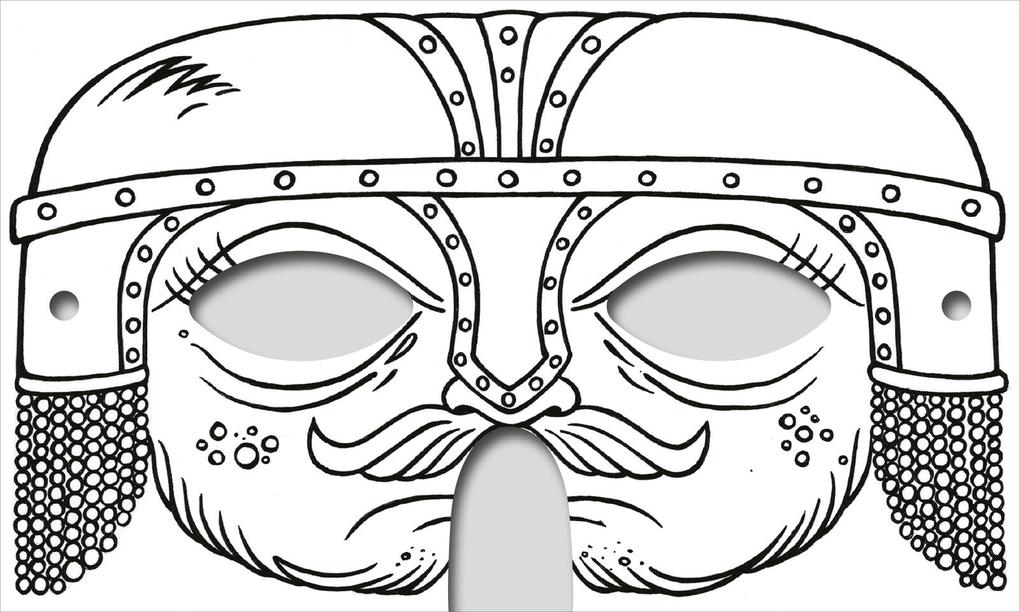 Weitere Ansicht: Abenteuer-Masken zum Ausmalen