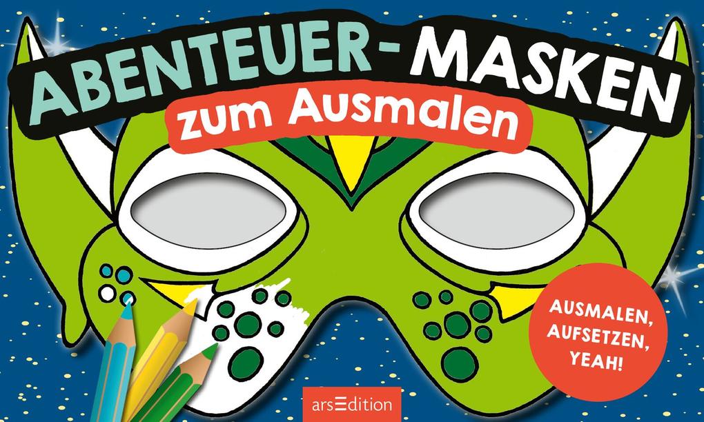 Weitere Ansicht: Abenteuer-Masken zum Ausmalen