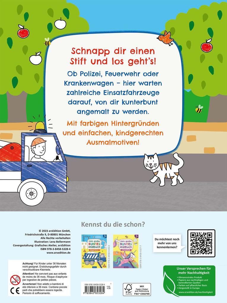 Weitere Ansicht: Mein großes buntes Malbuch - Im Einsatz