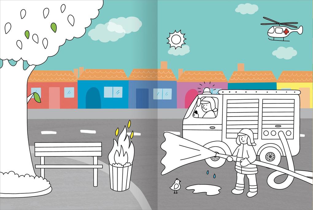 Weitere Ansicht: Mein großes buntes Malbuch - Im Einsatz