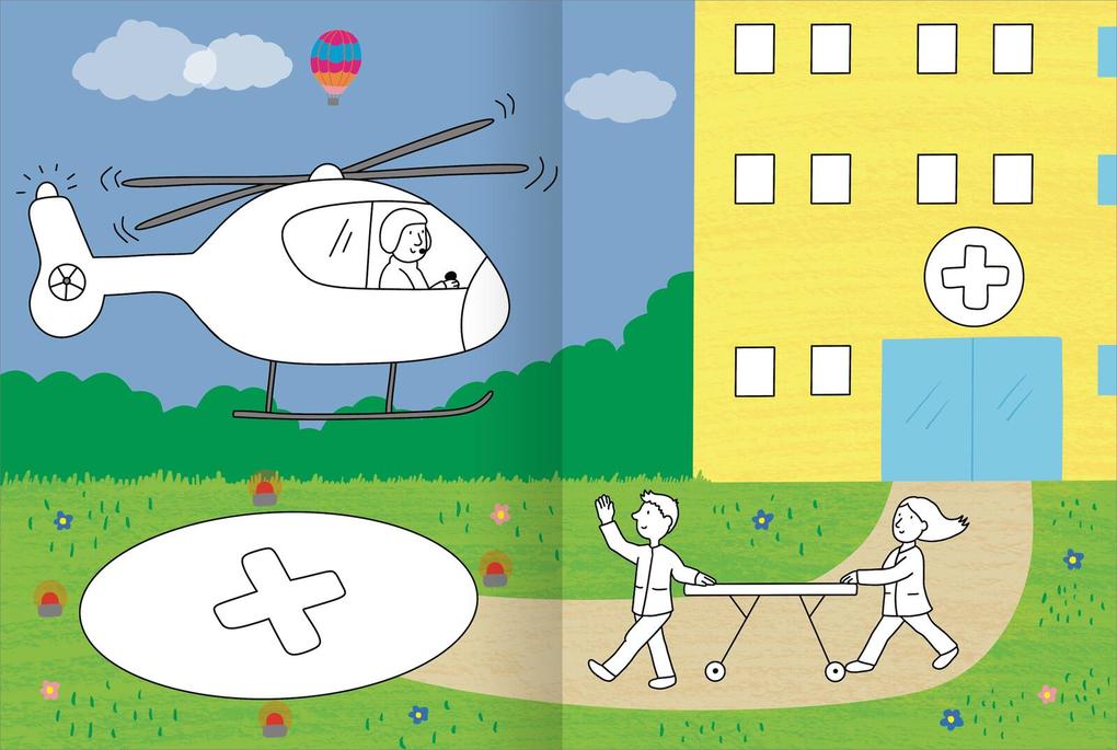 Weitere Ansicht: Mein großes buntes Malbuch - Im Einsatz