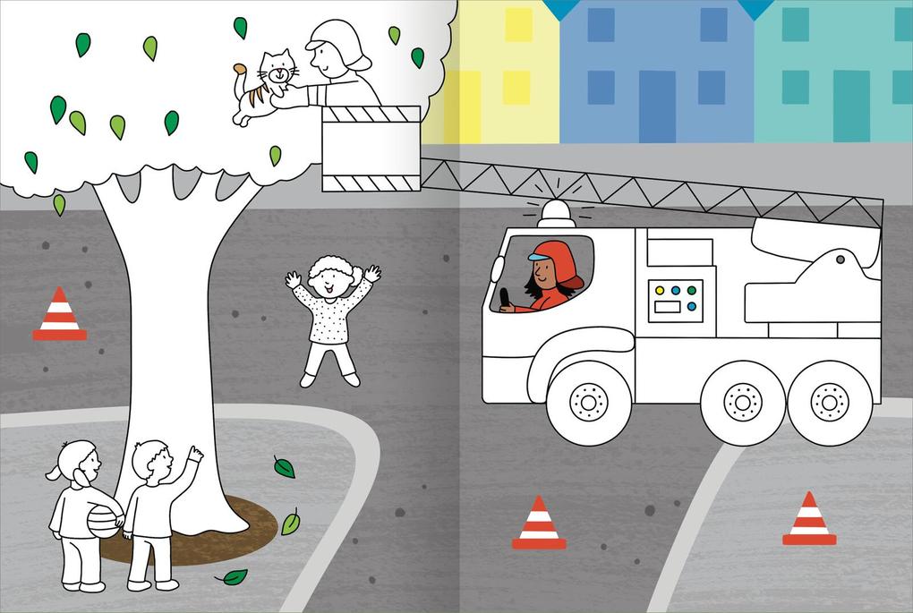 Weitere Ansicht: Mein großes buntes Malbuch - Im Einsatz