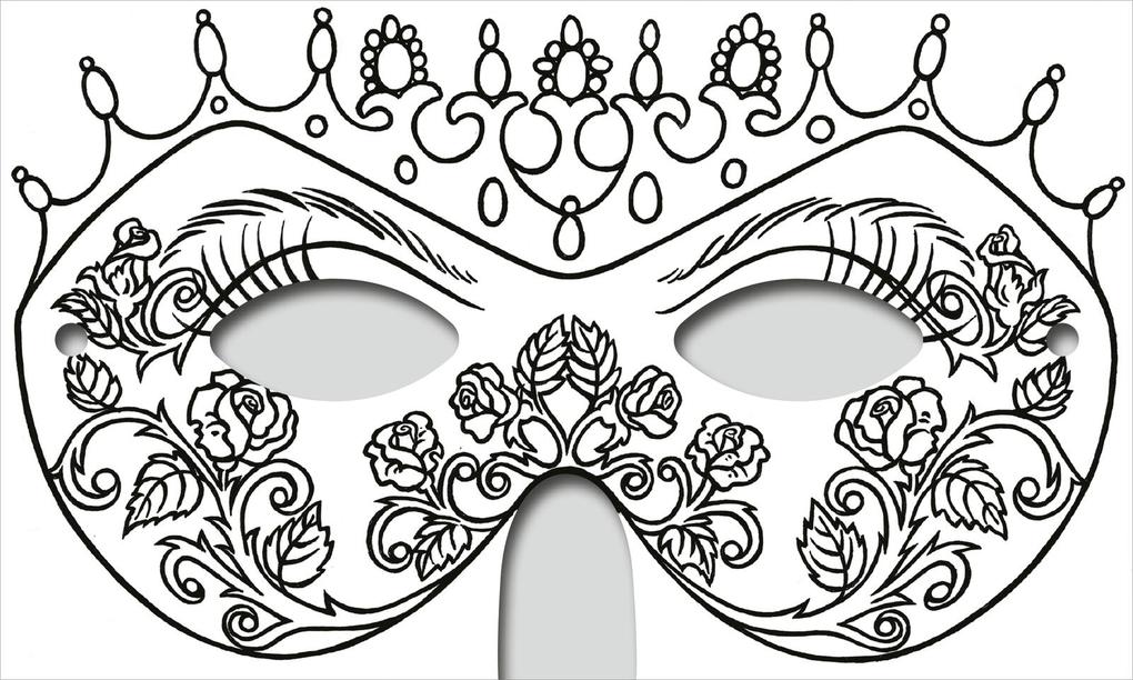 Weitere Ansicht: Zauberhafte Masken zum Ausmalen