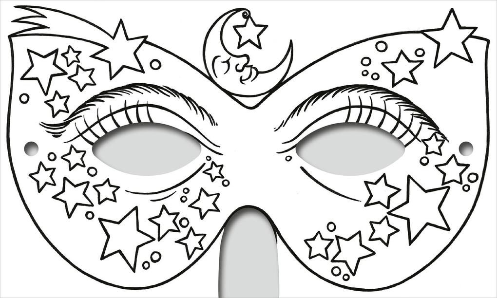 Weitere Ansicht: Zauberhafte Masken zum Ausmalen