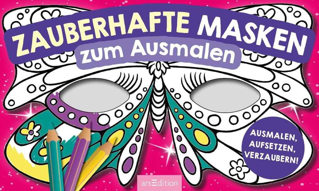 Weitere Ansicht: Zauberhafte Masken zum Ausmalen