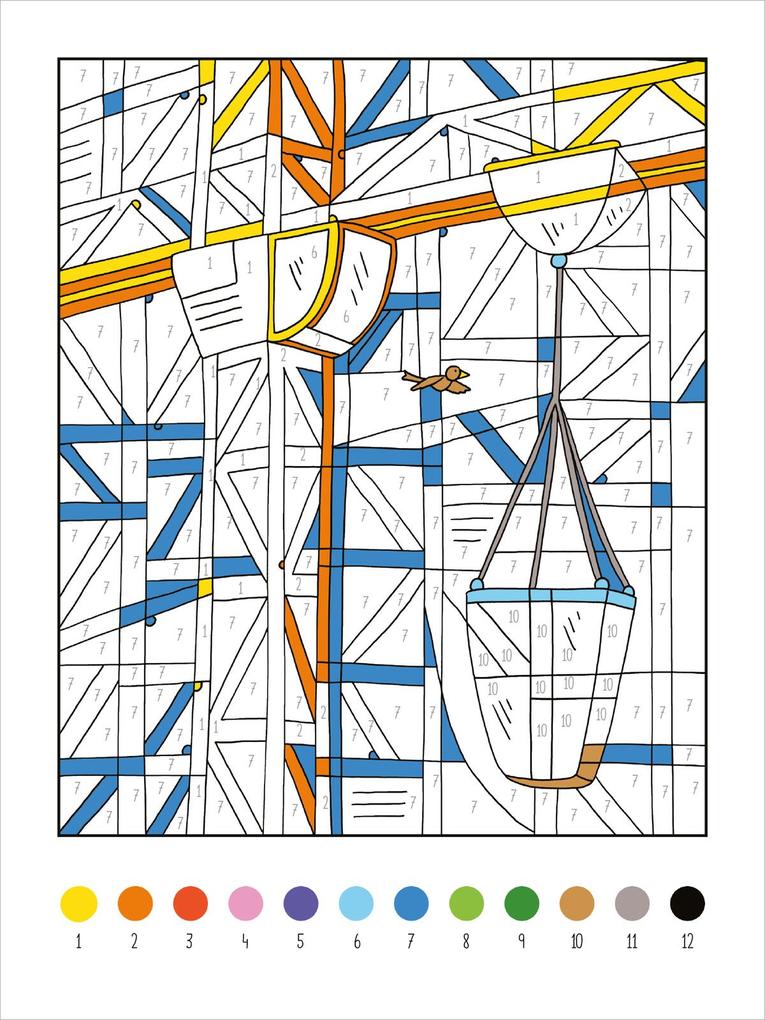 Weitere Ansicht: Mein dickes Malen-nach-Zahlen-Buch - Fahrzeuge