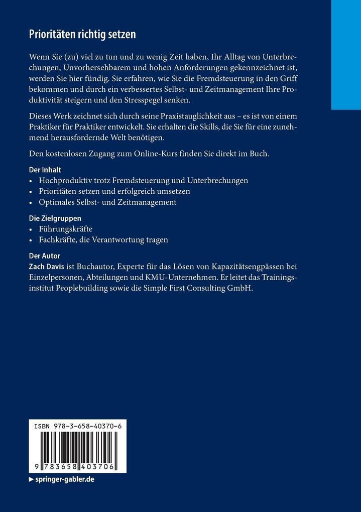 Weitere Ansicht: Prioritäten richtig setzen | Zach Davis