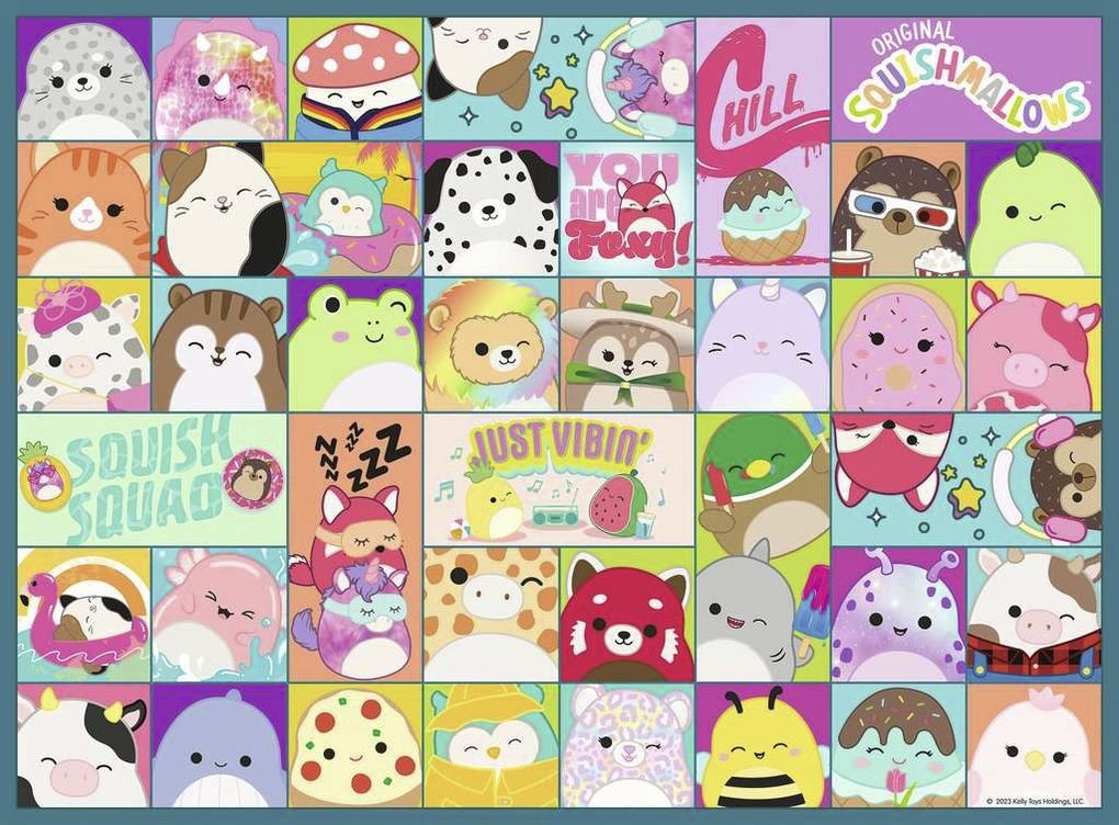Weitere Ansicht: Kinderpuzzle 100 XXL Teile - Squishmallows - Viele bunte Squishmallows