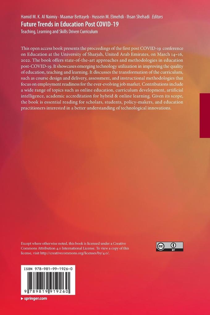 Weitere Ansicht: Future Trends in Education Post COVID-19